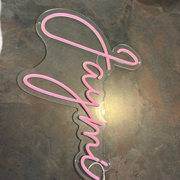 Super cute pink neon name sign! Love it but don’t have a use for it anymore! - Picture 1 of 1